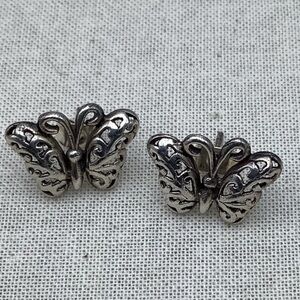 Sterling Silver Butterfly post  Earrings